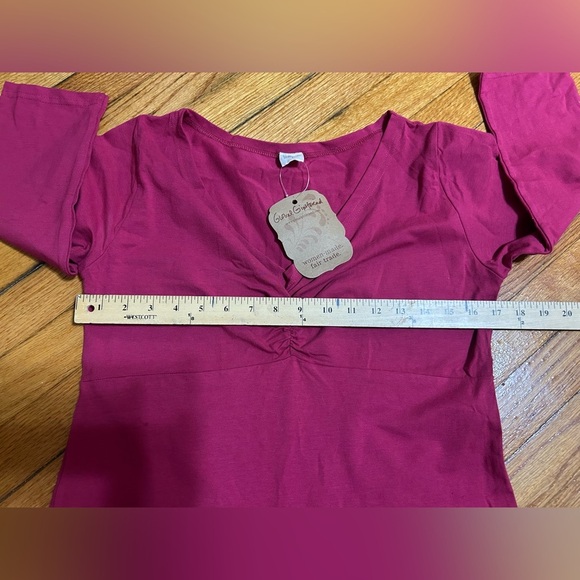 Global Girlfriend Organic Better Than Basic Pink  Dress Sz L Minimalist - Picture 3 of 8